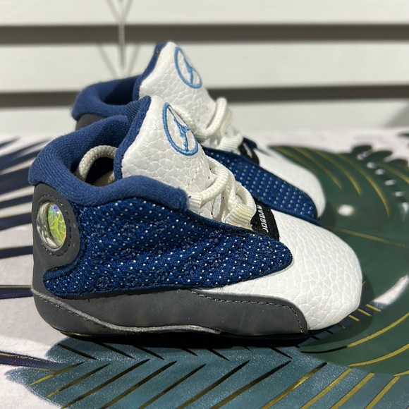 Baby 2c Jordan 13 retro blue flint grey 414582-401 - Picture 1 of 12